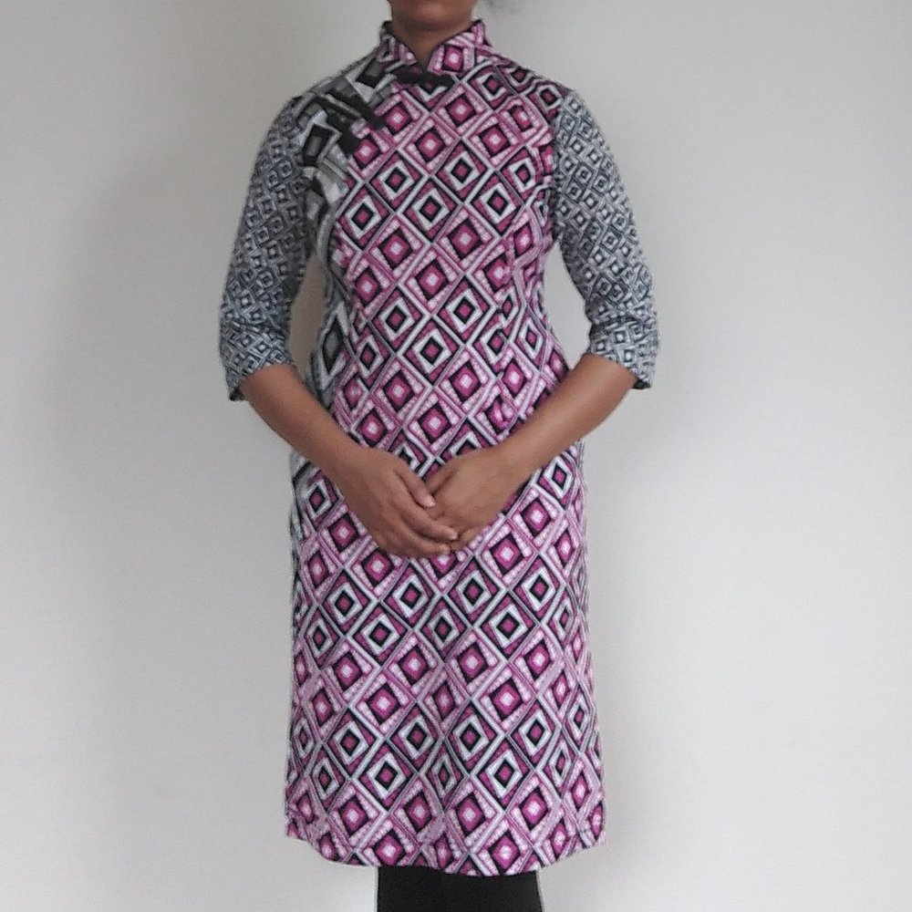 Geometric Chinese dress